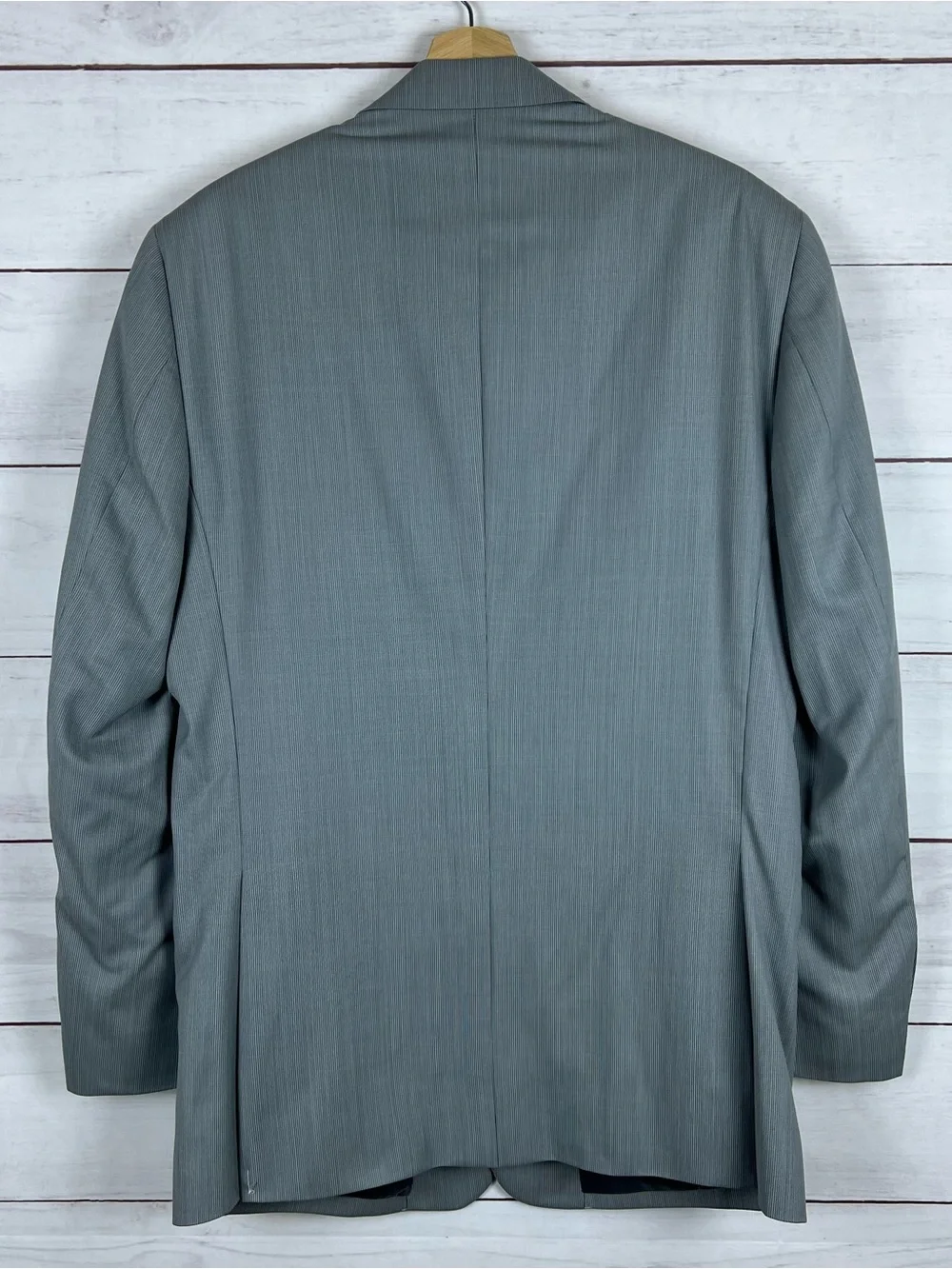 Jos A Bank Blazer Traveler Collection Men’s 41L Grey 100% Wool Tailored Fit